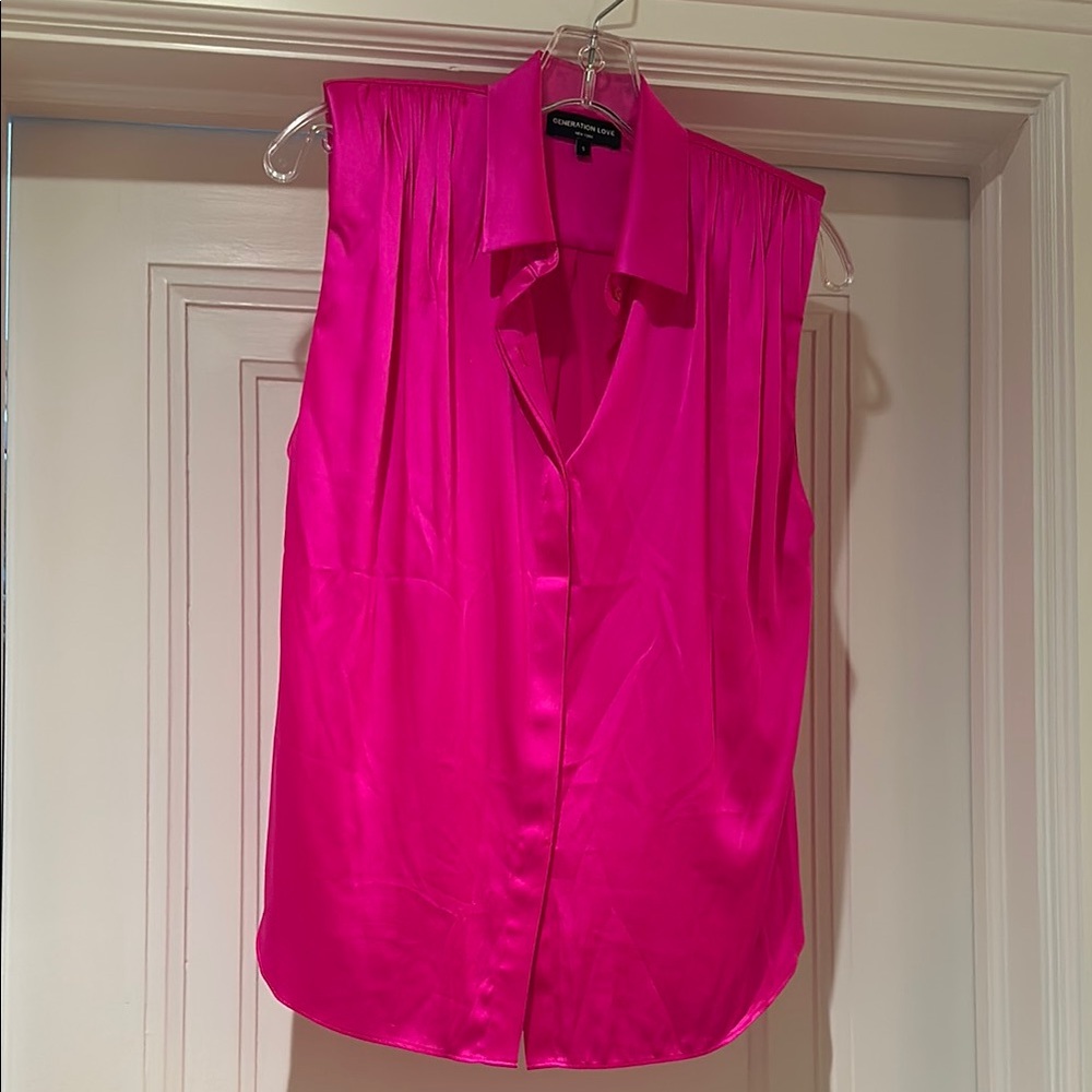 Generation Love  Sleeveless Pink Blouse